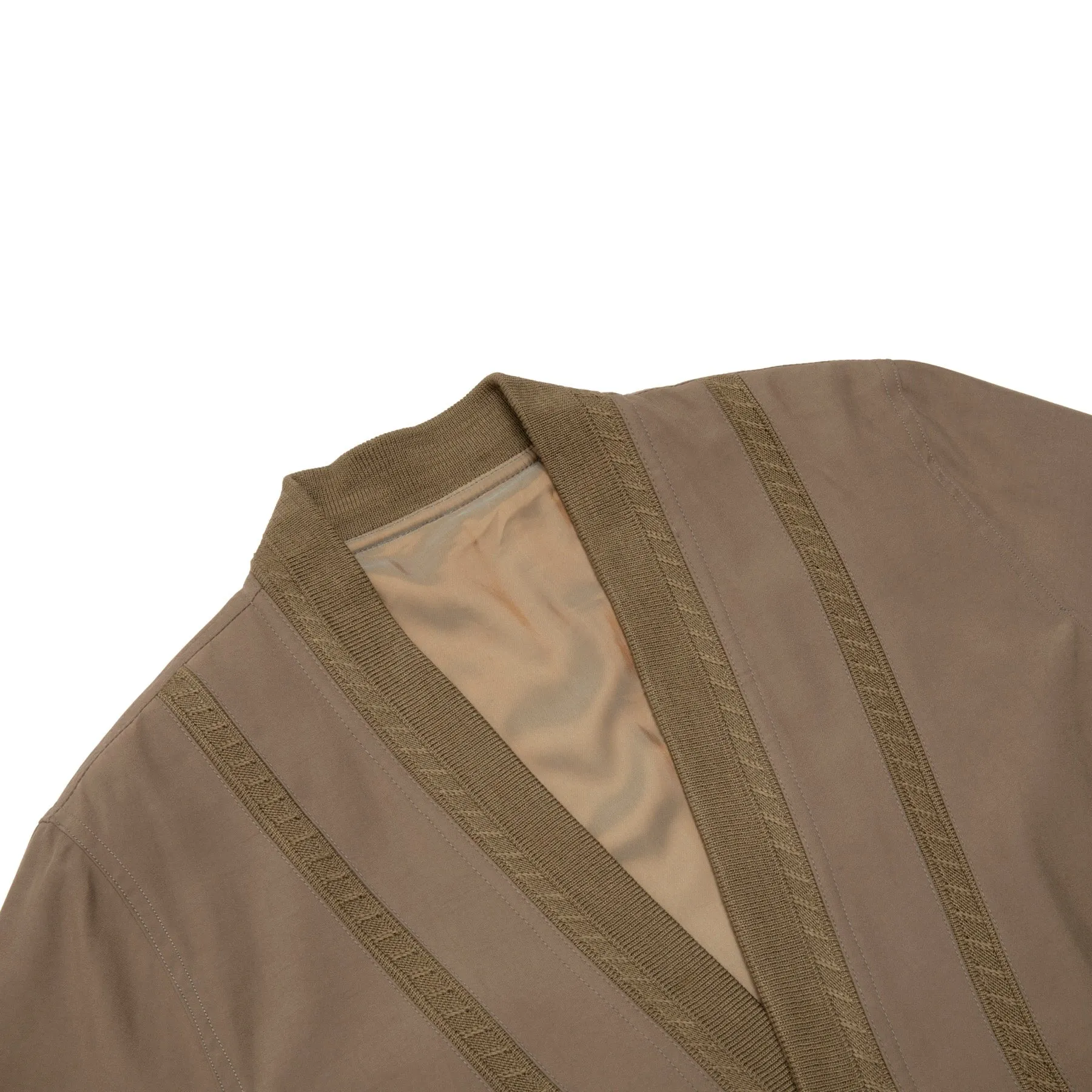 70s Herringbone Knit Trim Cardigan Jacket