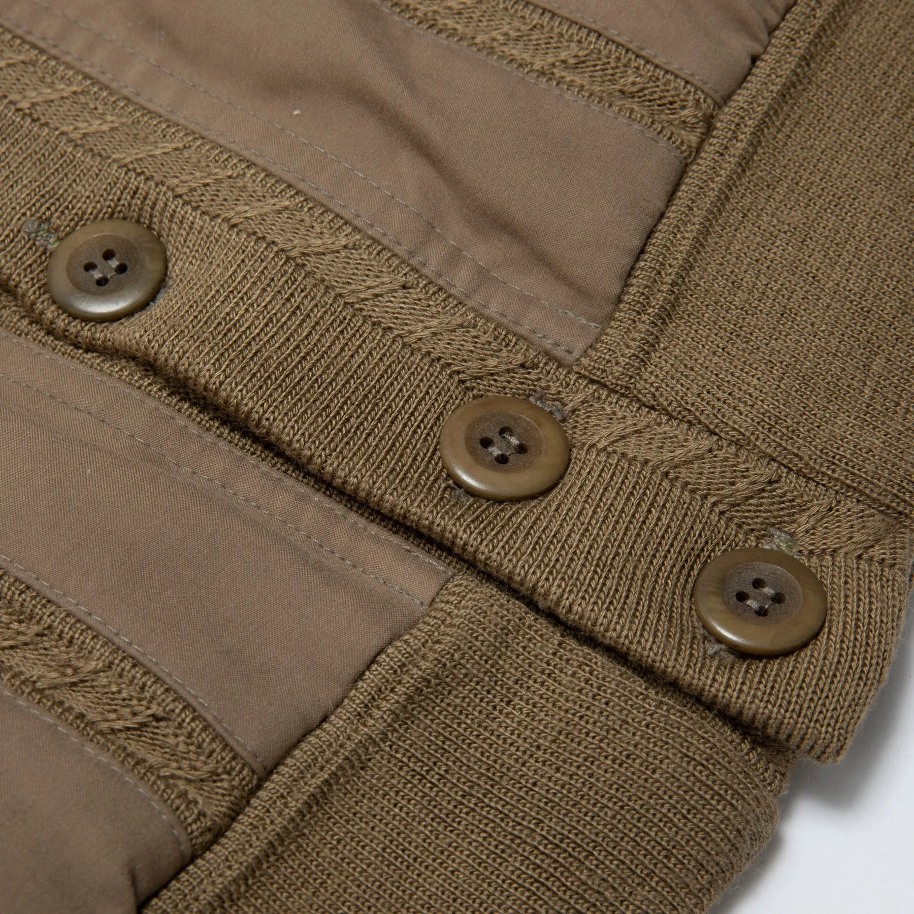 70s Herringbone Knit Trim Cardigan Jacket