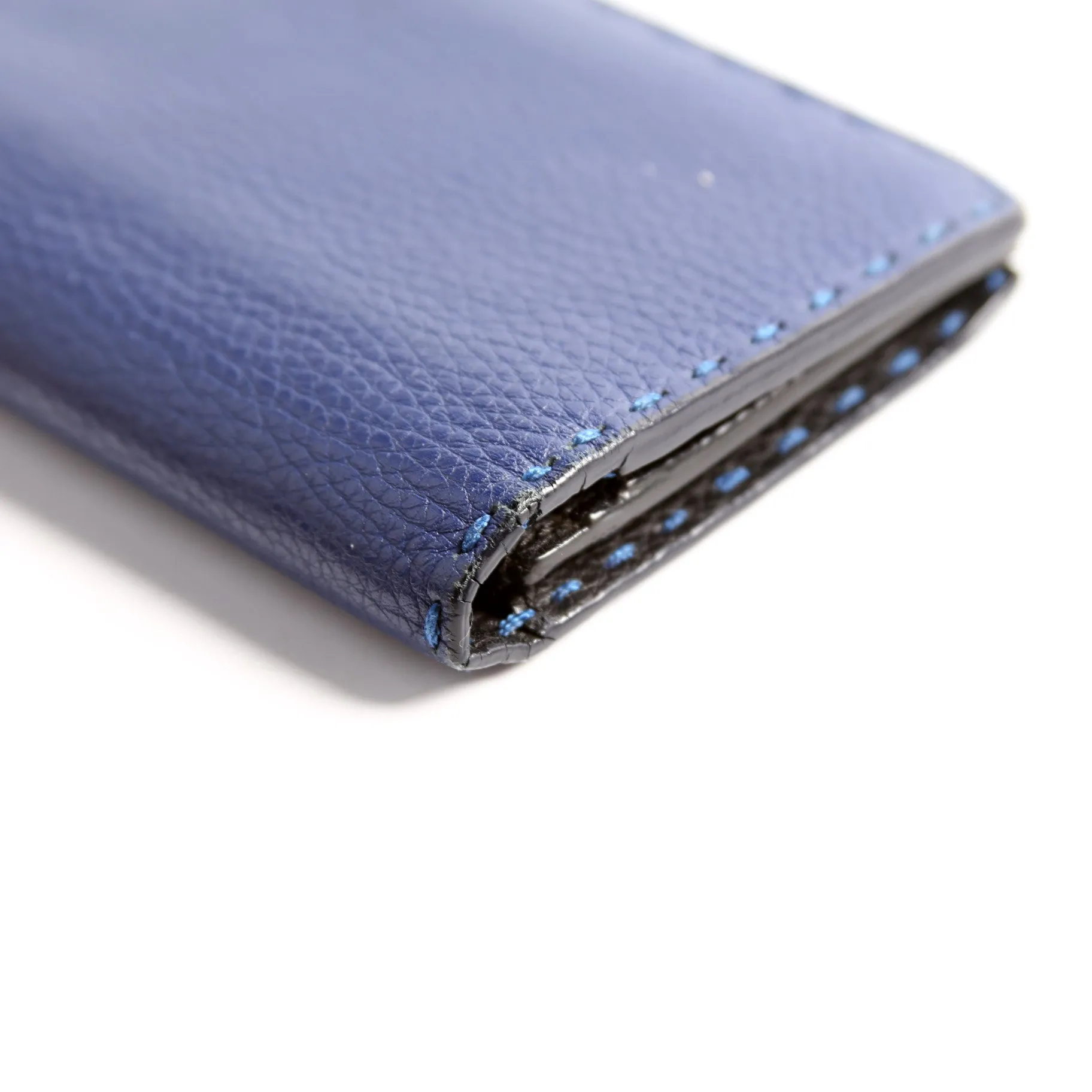 7M0186 Selleria Bifold Long Wallet Navy