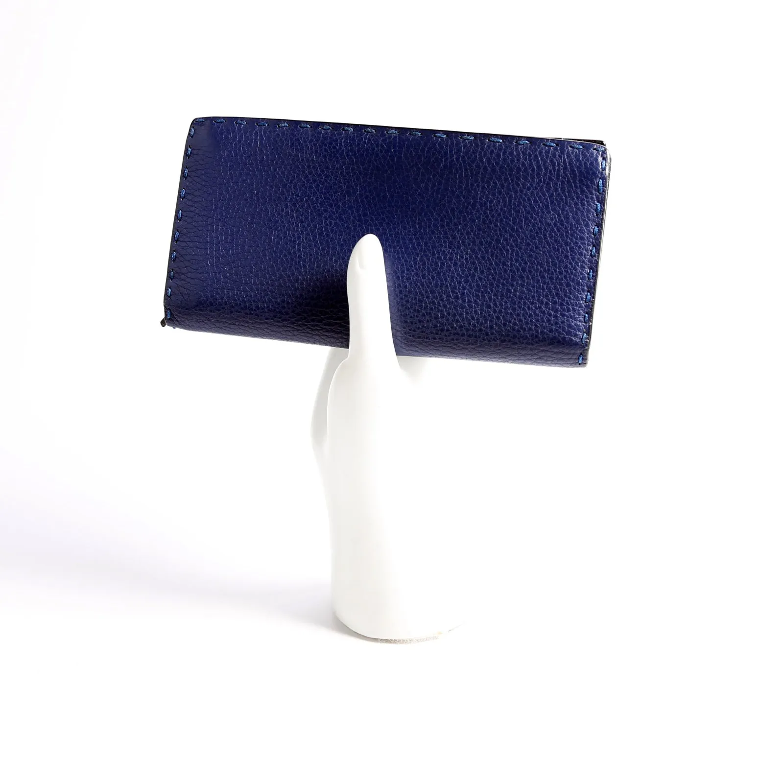 7M0186 Selleria Bifold Long Wallet Navy