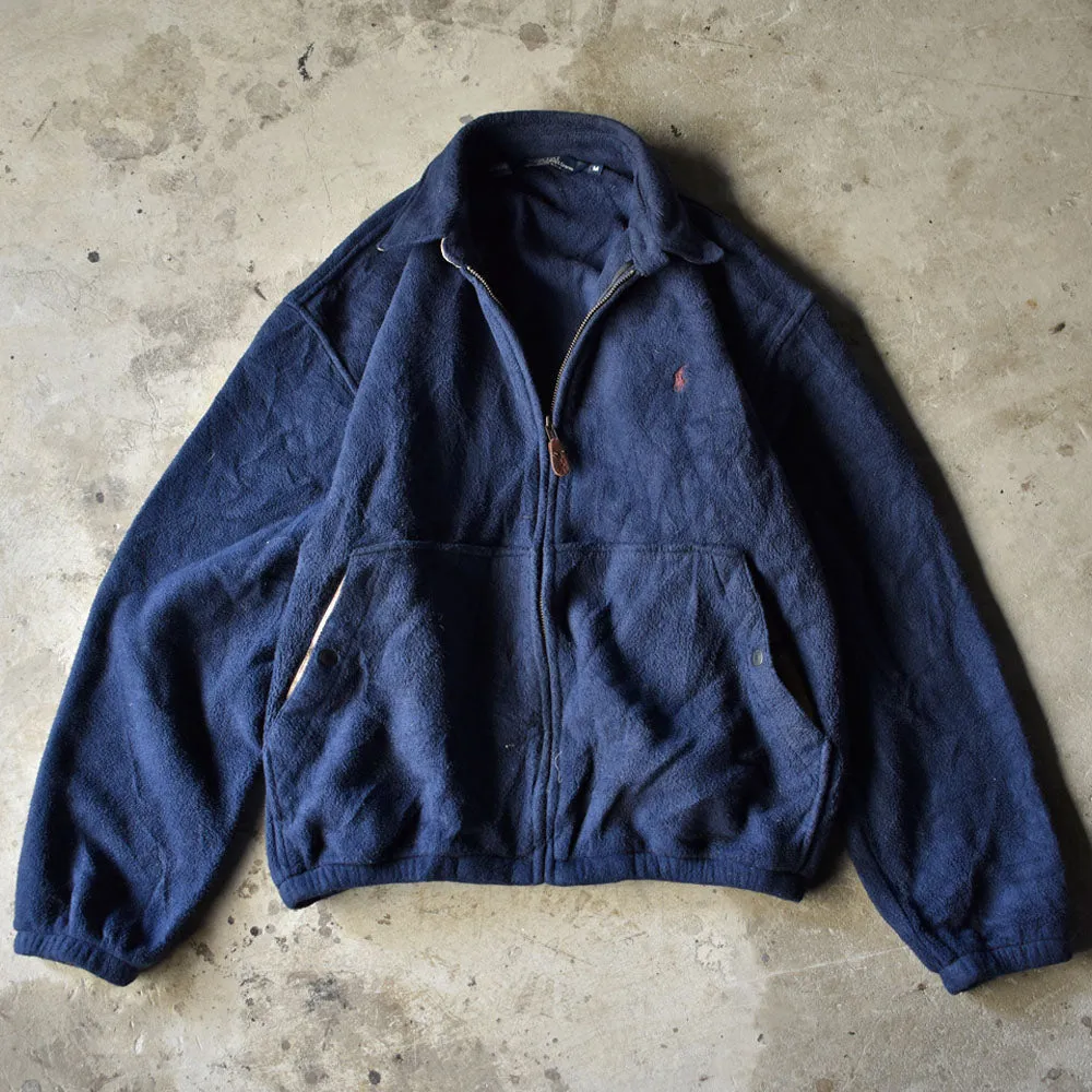 90’s　Polo Ralph Lauren/ポロ ラルフローレン フリース スイングトップジャケット　USA製　230217