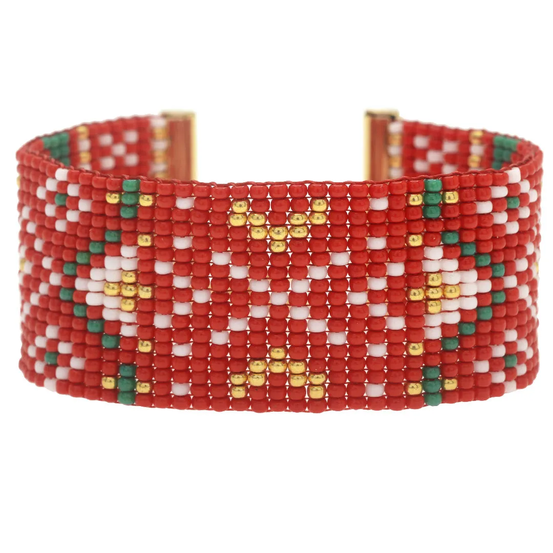 A Classic Christmas Loom Bracelet