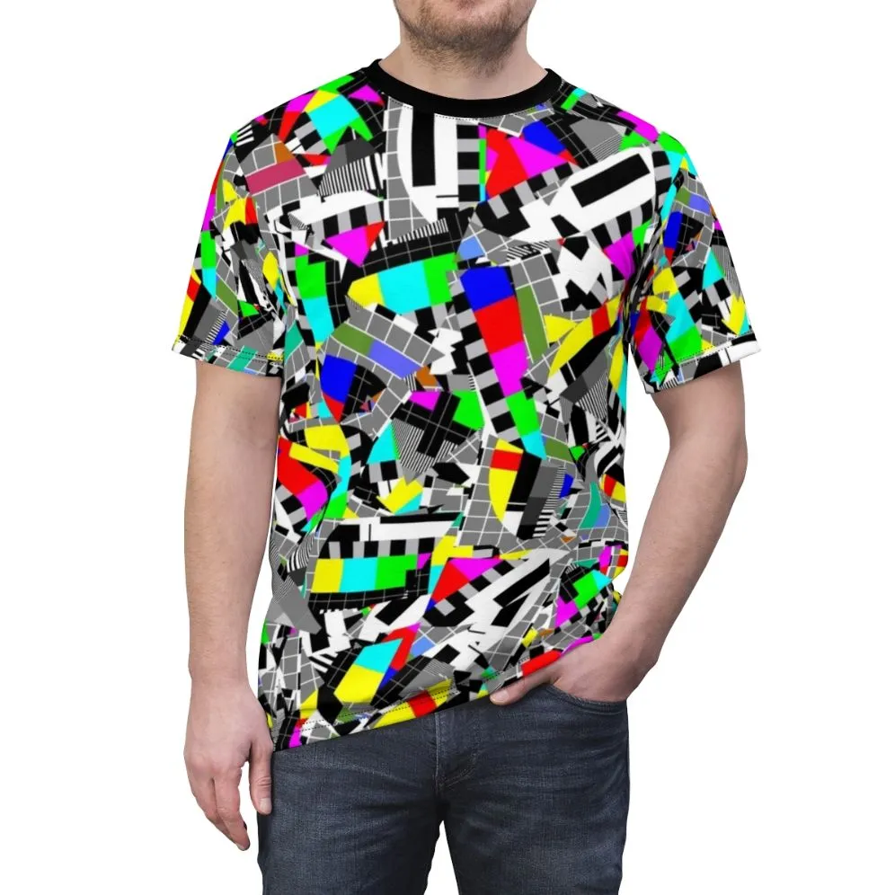 Abstract Television Pattern T-Shirt