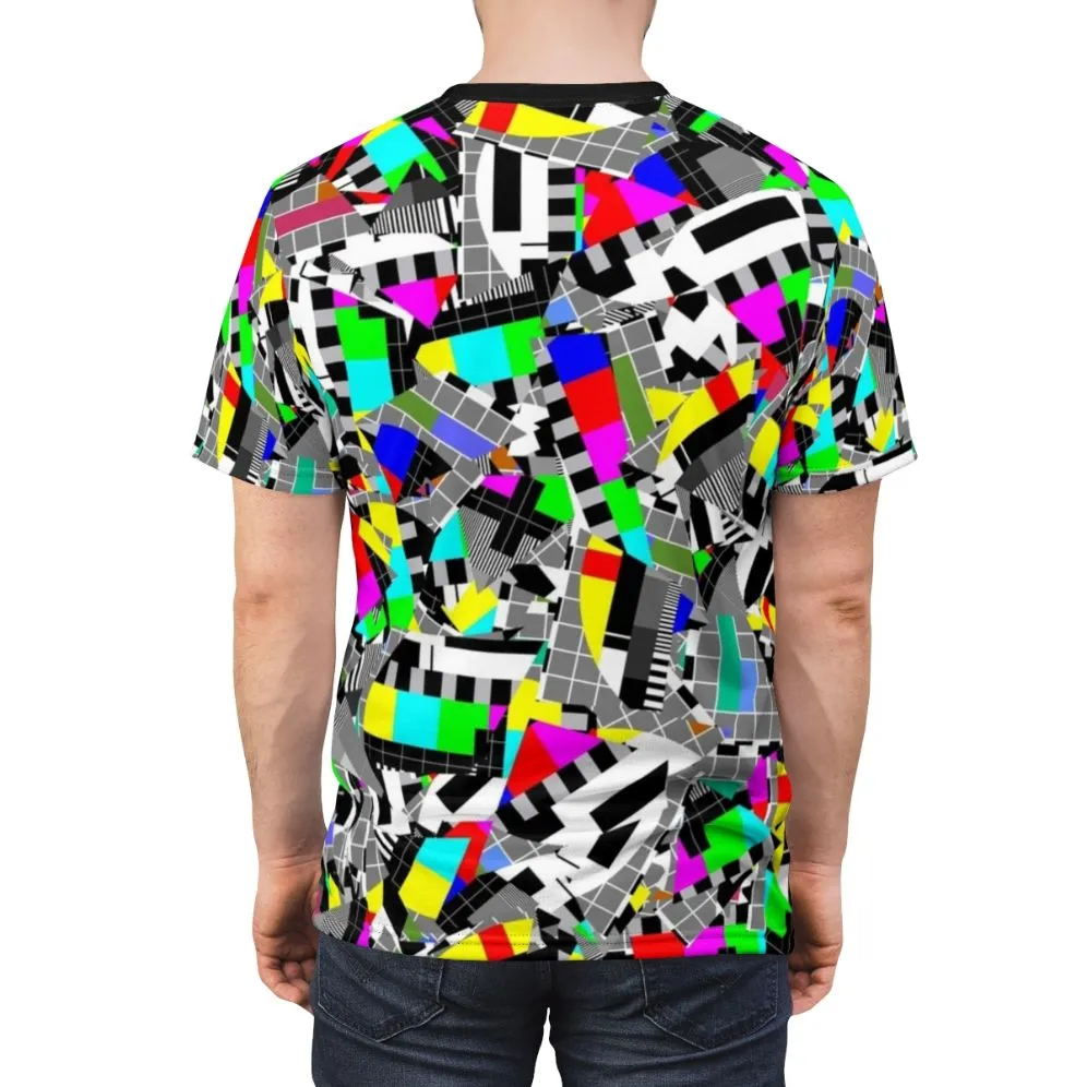 Abstract Television Pattern T-Shirt