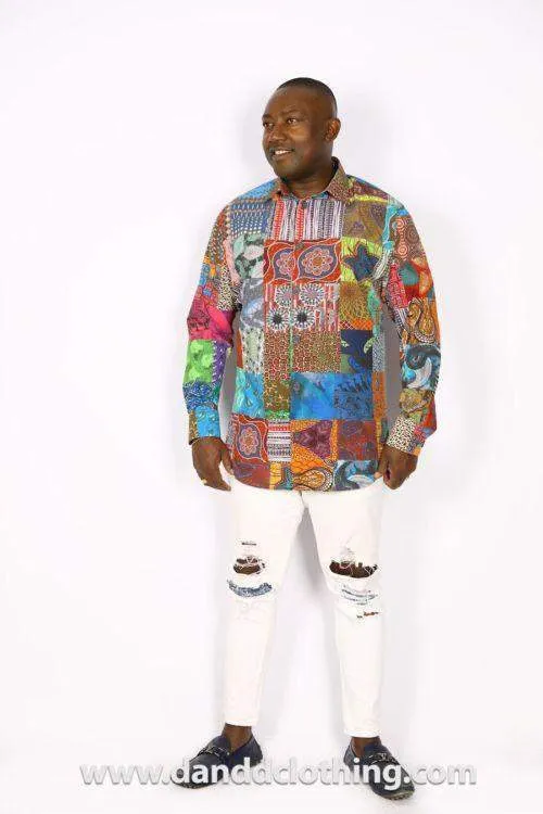 African Ankara Shirt For Men