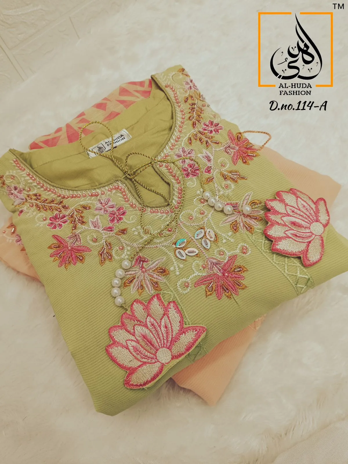 Al Huda Pure Georgette Kurti 114