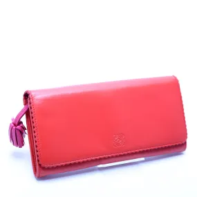 Anagram Tassel Long Wallet Orange