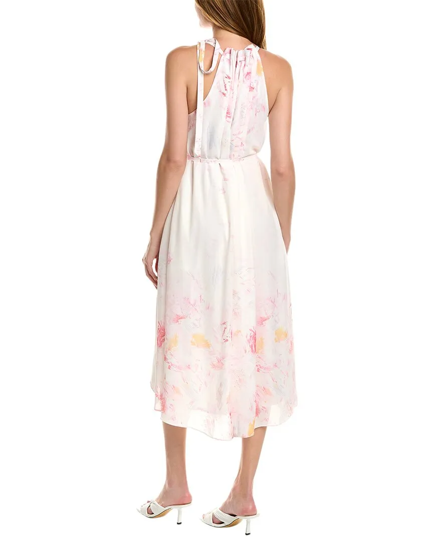 Bcbgmaxazria Gathered Halter Midi Dress