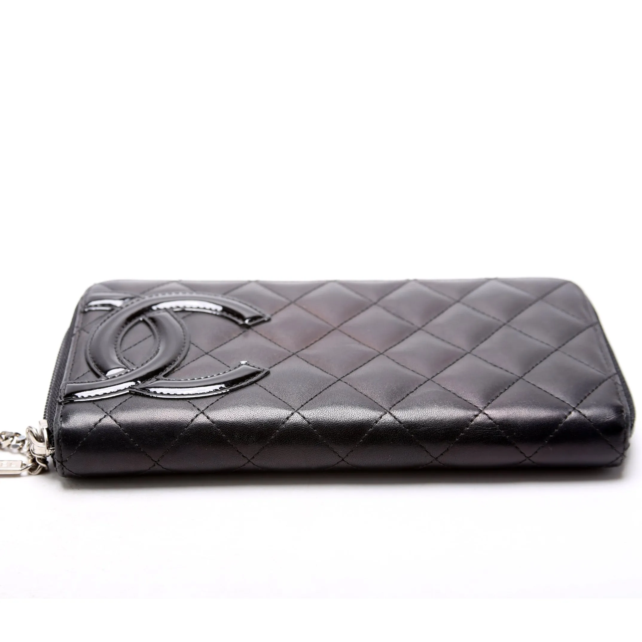 Cambon Ligne Zip Around Long Wallet Black