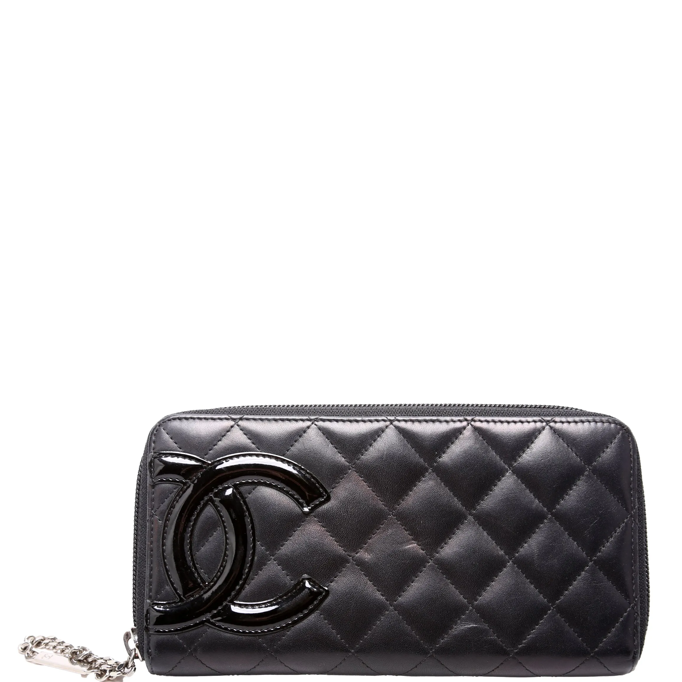 Cambon Ligne Zip Around Long Wallet Black