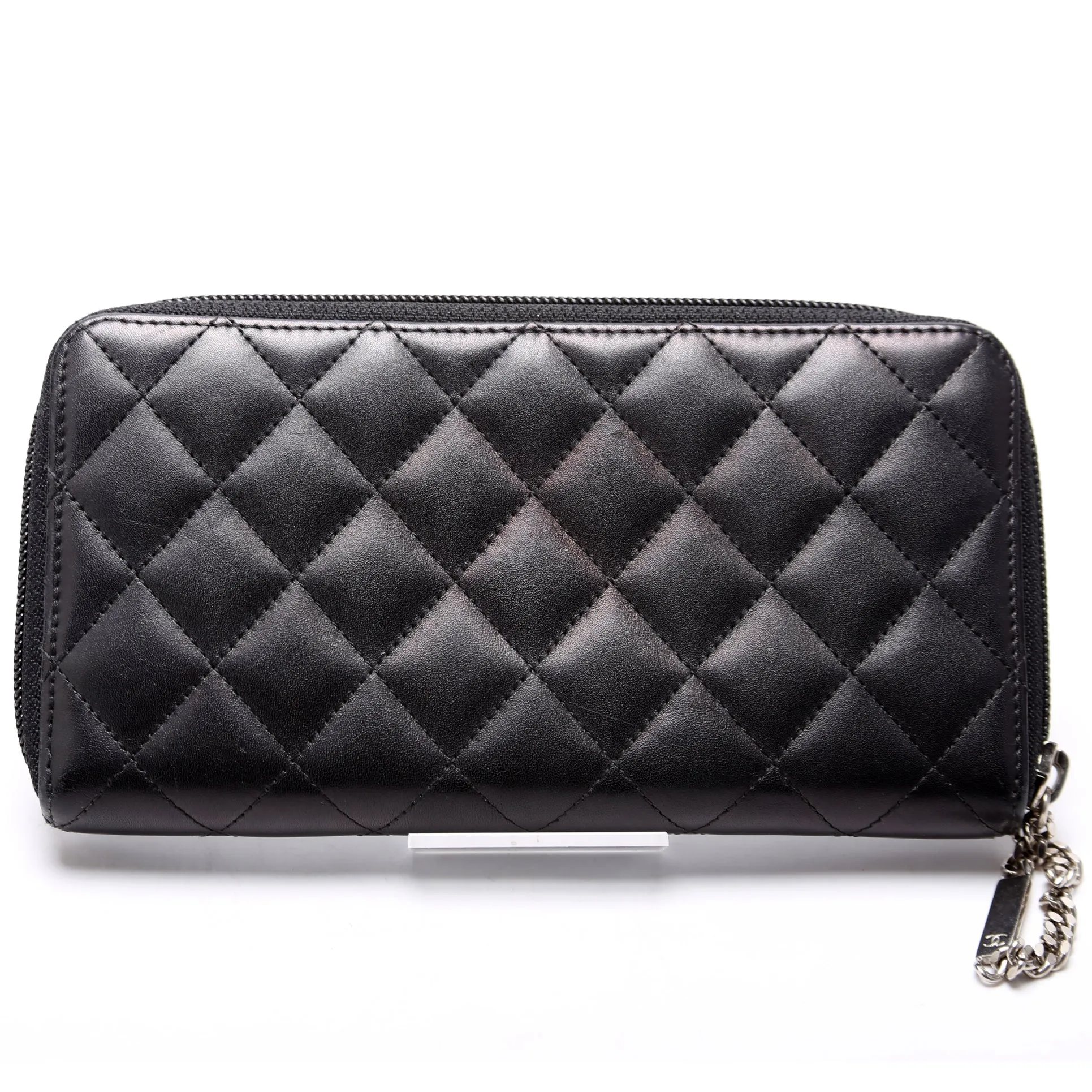 Cambon Ligne Zip Around Long Wallet Black