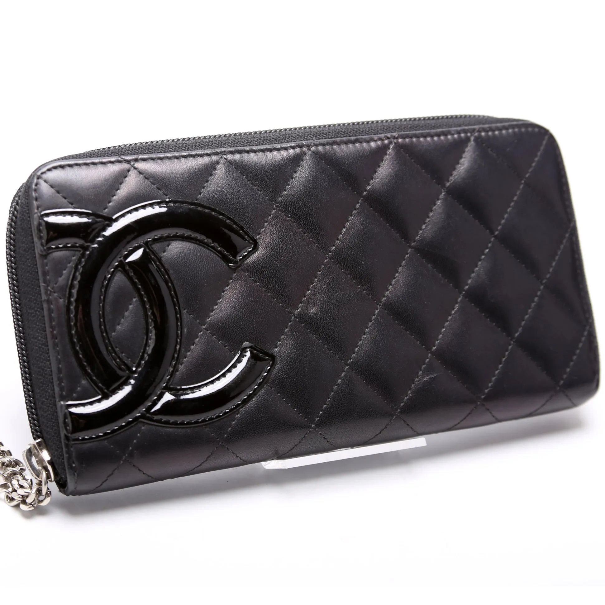 Cambon Ligne Zip Around Long Wallet Black