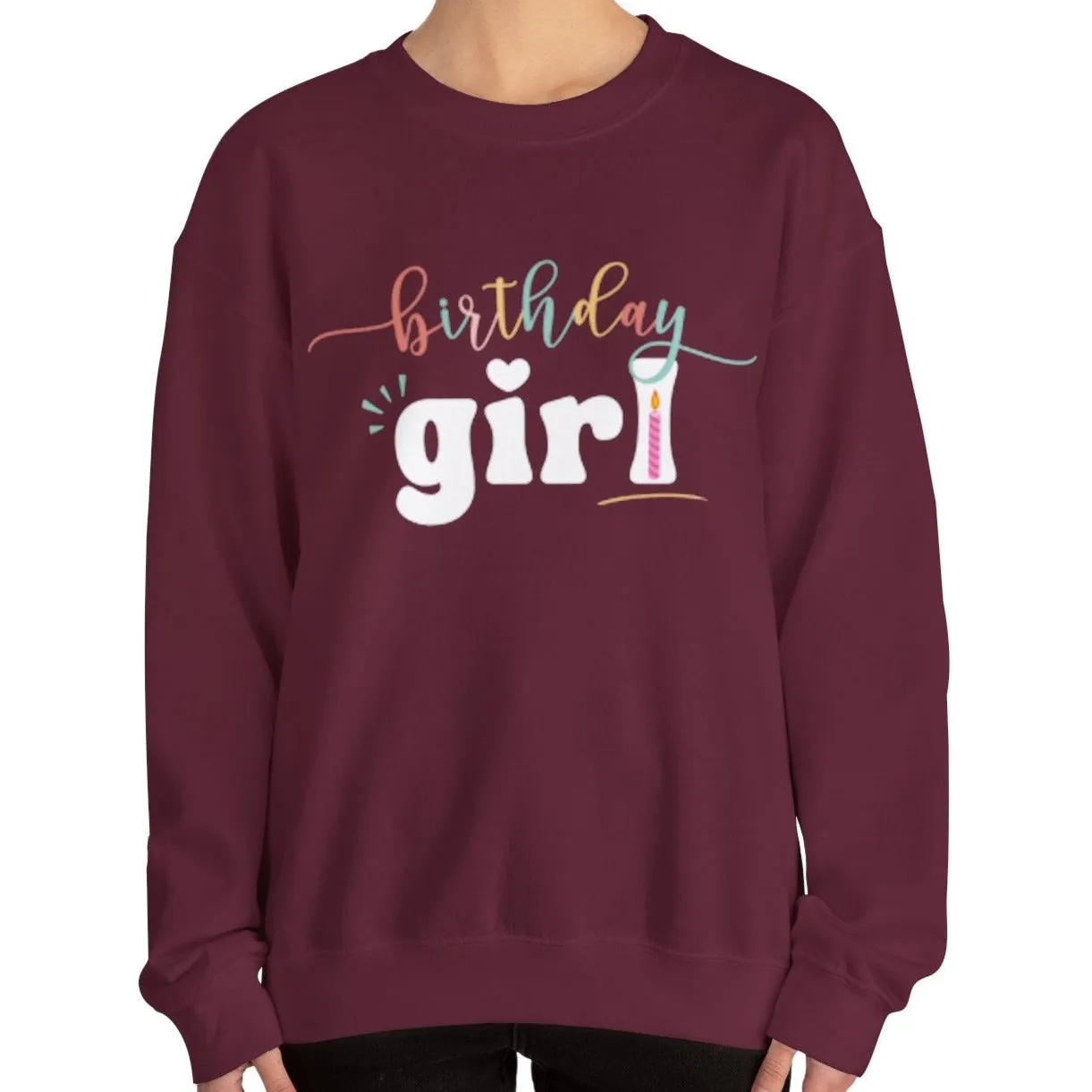Celebrate in Style: Women's Birthday Girl Pullover Sweatshirt