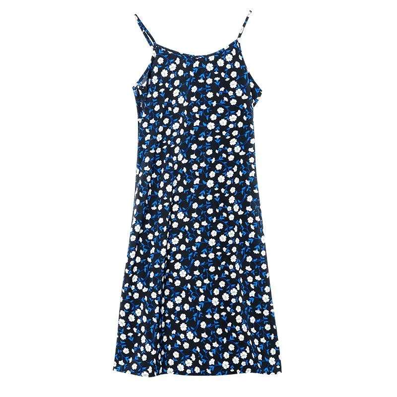 Chic Pastoral Cinched Waist Slimming Dress