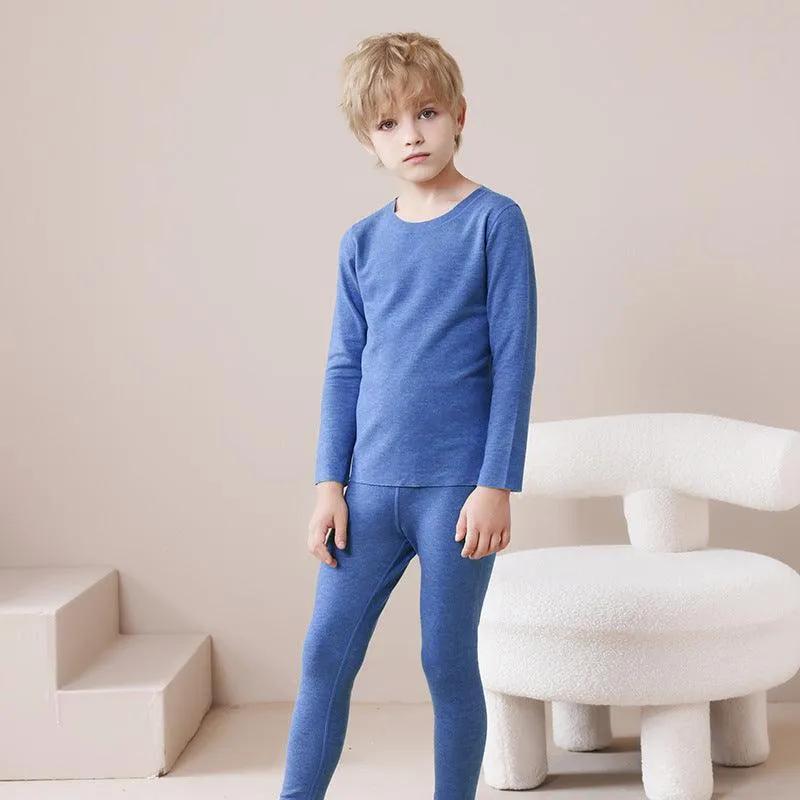 Children's Thermal Wool Silk Underwear Set