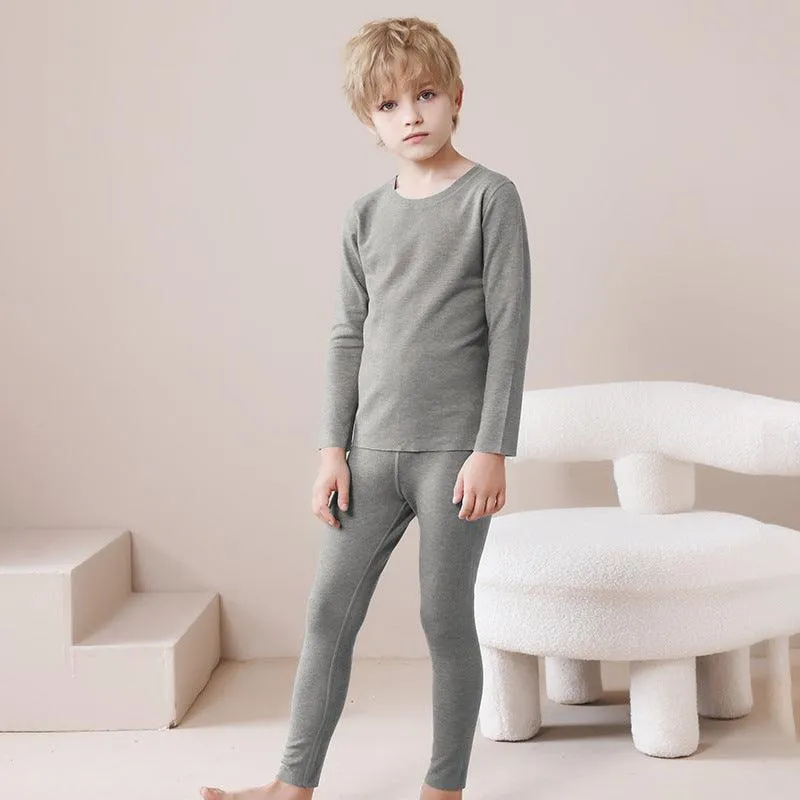 Children's Thermal Wool Silk Underwear Set