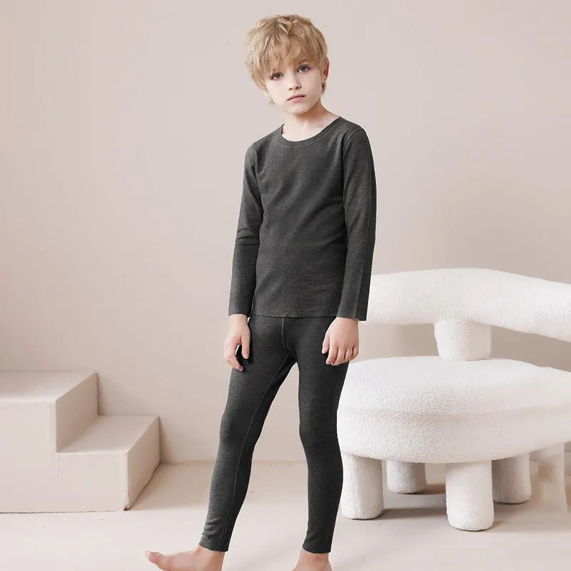 Children's Thermal Wool Silk Underwear Set