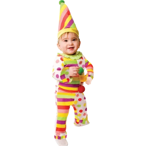 Dots N' Stripes Clown Costume - Babies