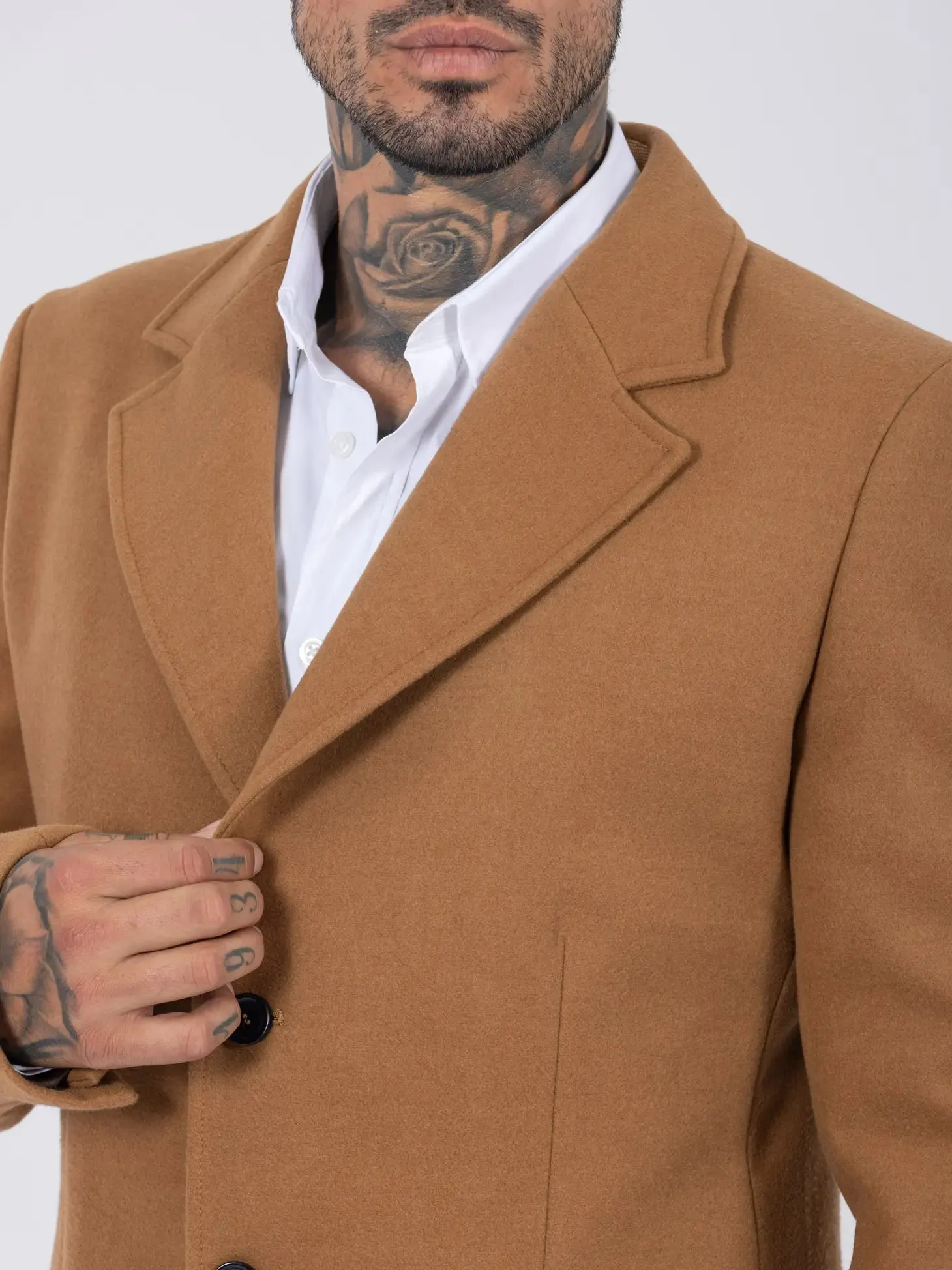 Drie Kleure Smk Overcoat - Camel