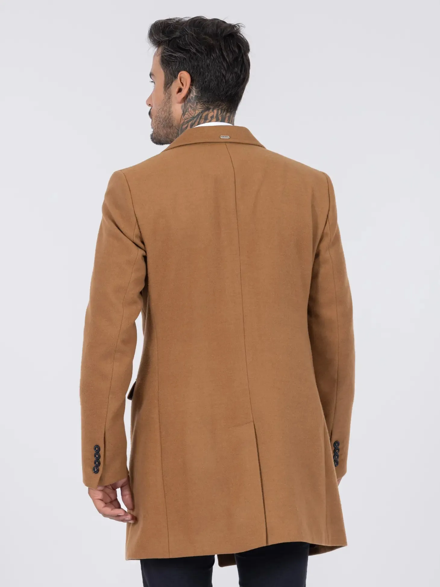 Drie Kleure Smk Overcoat - Camel