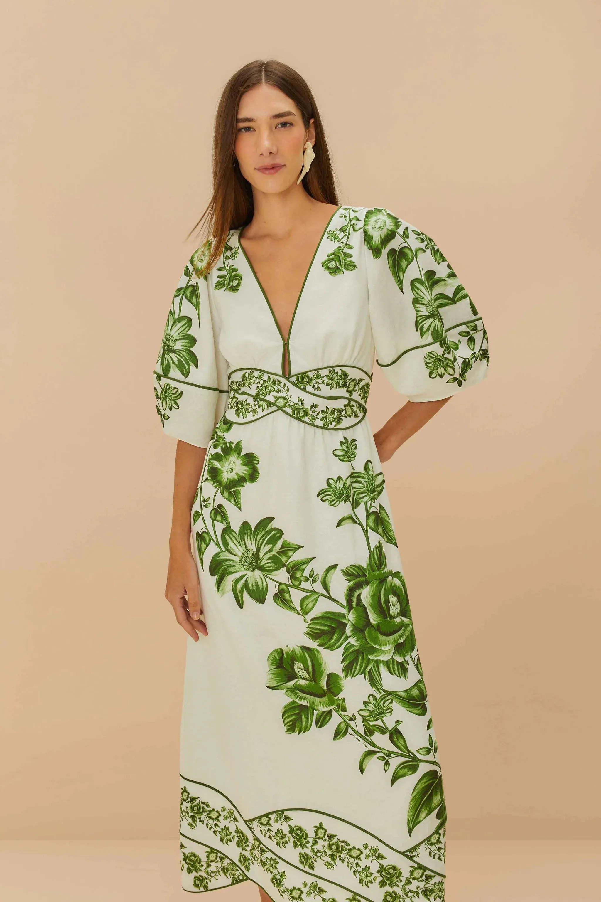 Farm Rio - Floral Cascade Dress