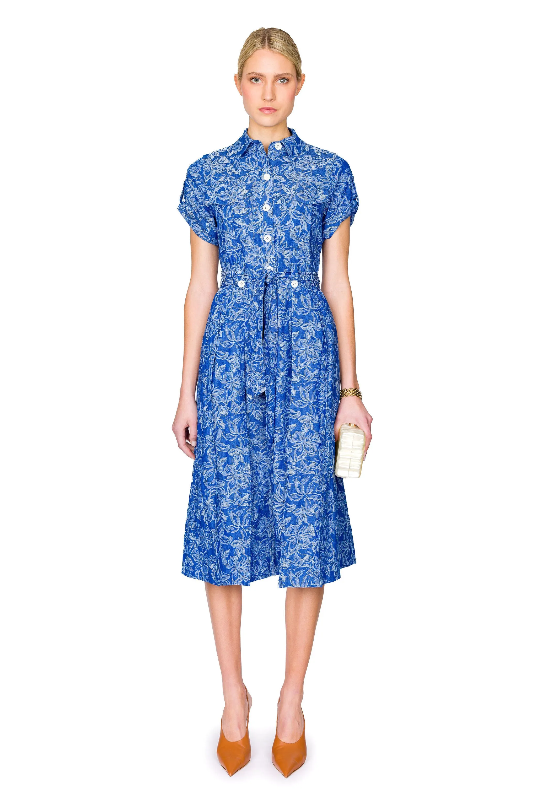 Gaelle Belted Utility Dress