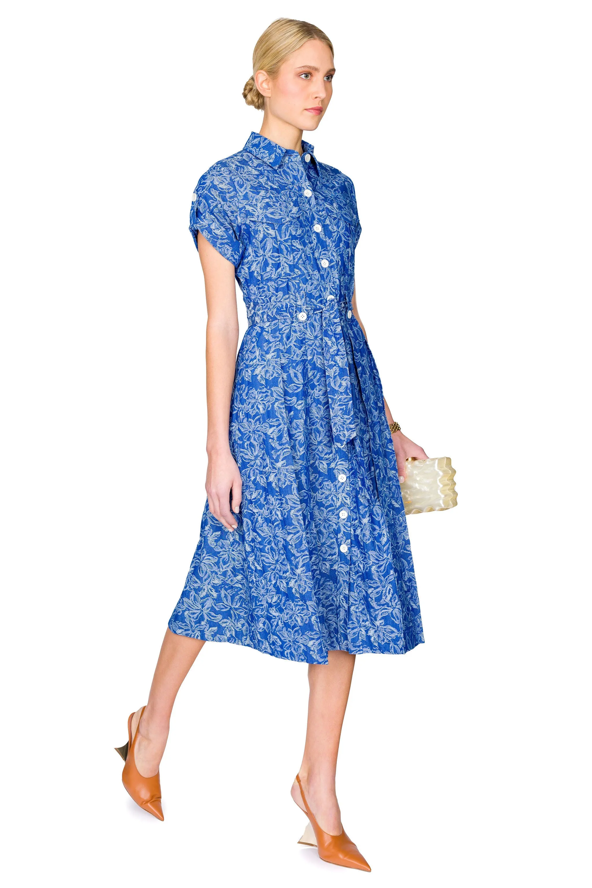 Gaelle Belted Utility Dress