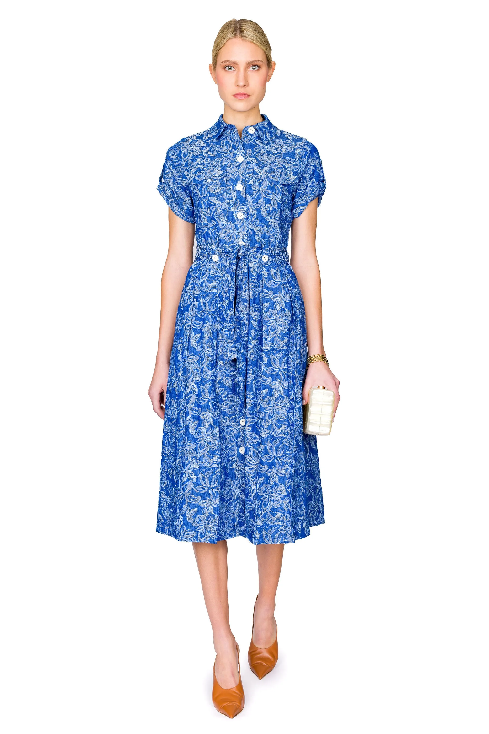 Gaelle Belted Utility Dress