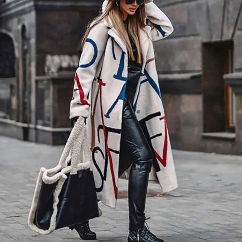 Joskaa Back to College Autumn Winter Long Sleeve Pocket Green Outwear Casual Loose Blend Wool Long Overcoat Women Vintage Button Cardigan Tops Jackets