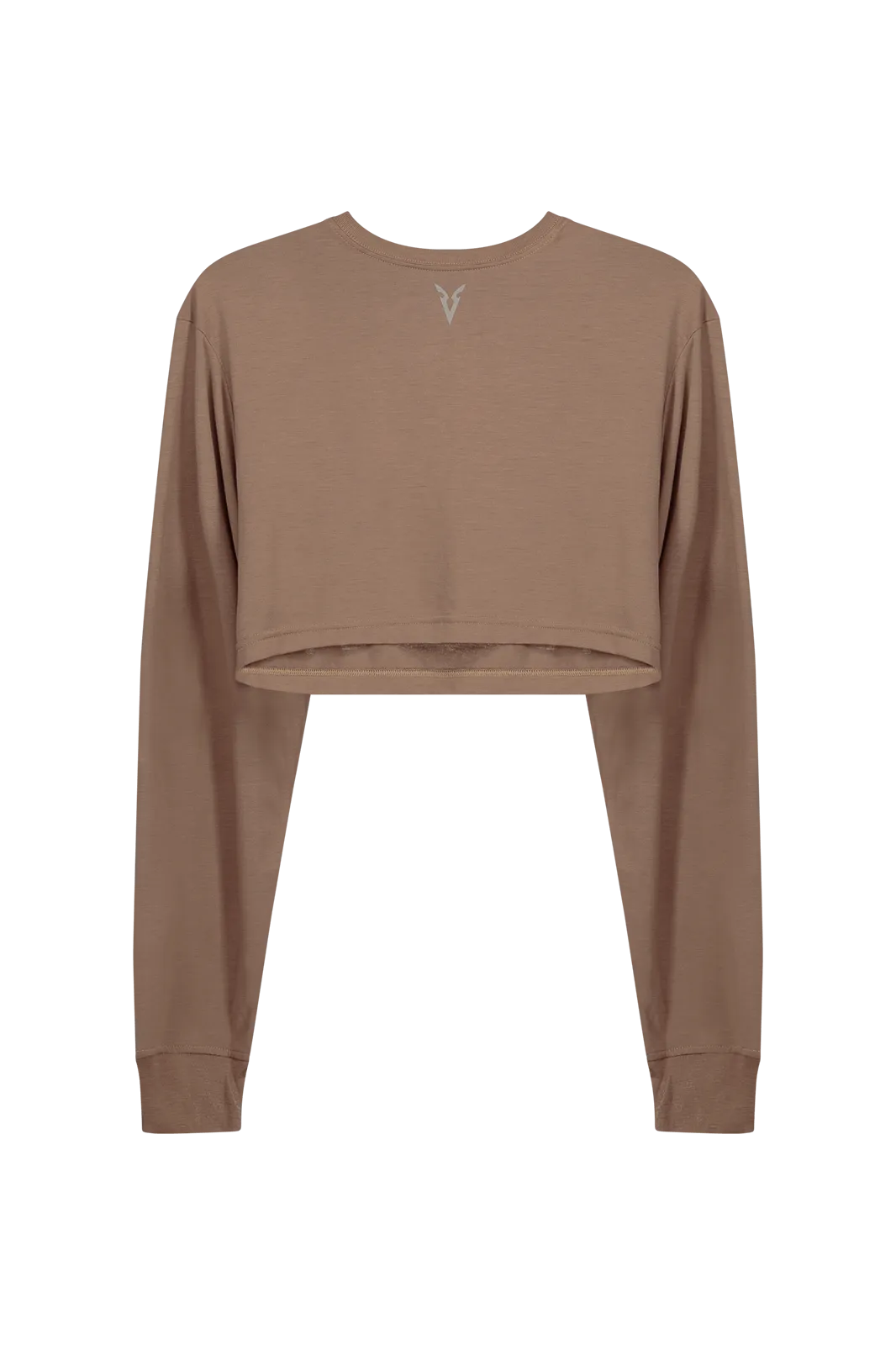 LONG SLEEVE BOXY T-SHIRT - Tan
