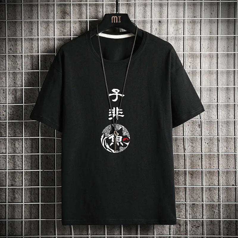 Modern White and black Kanji Haori Jacket – Stylish Japanese Kimono Cardigan