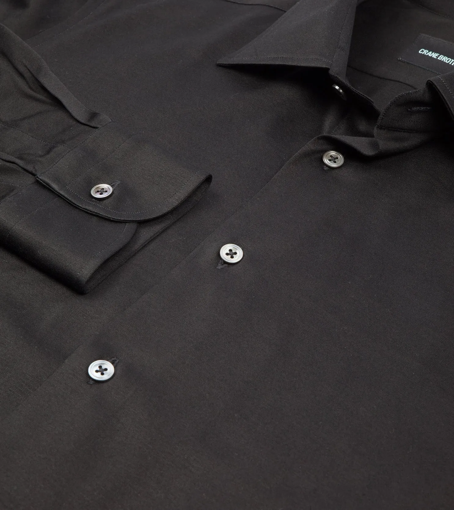 Optima Black Cotton Jersey Shirt