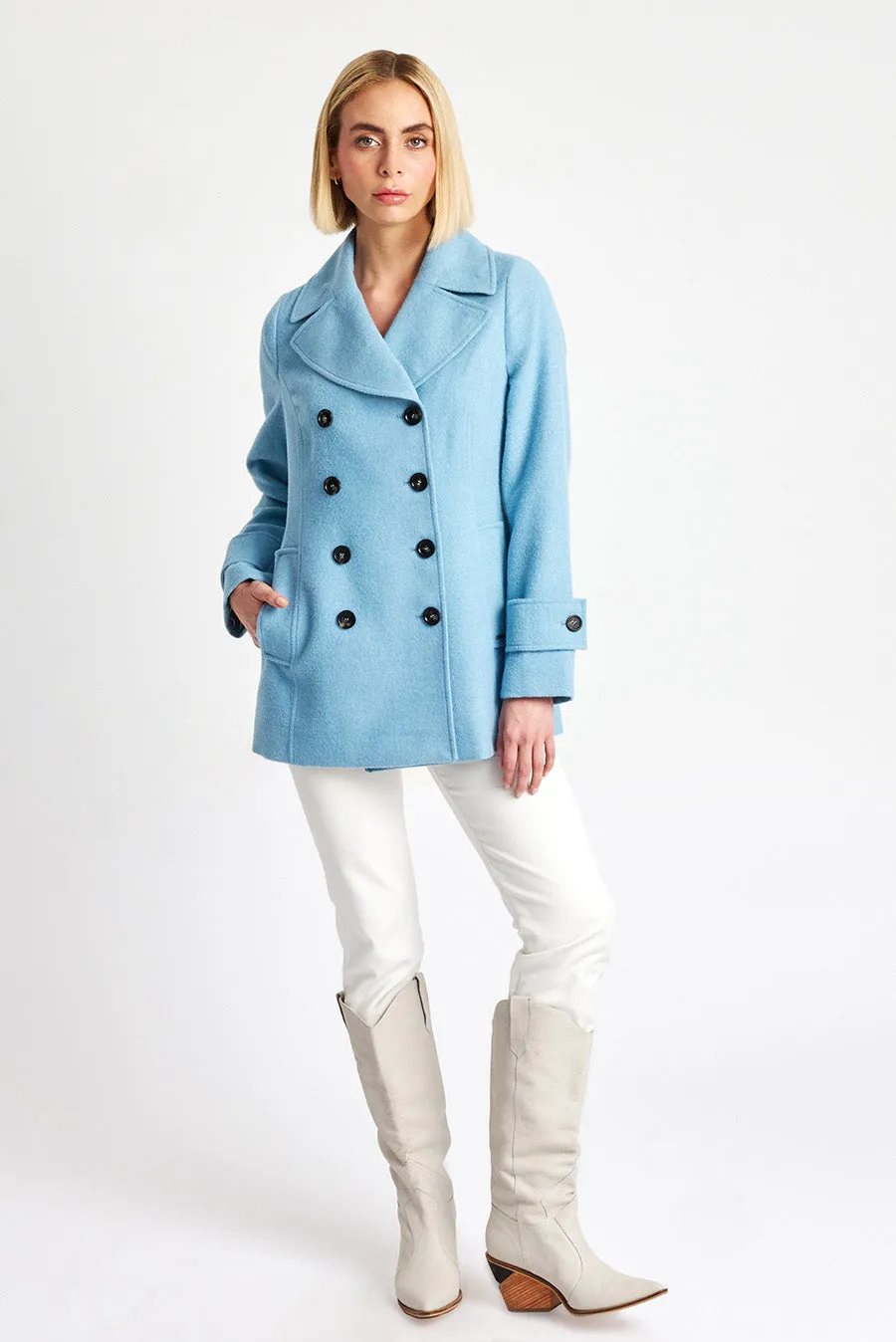 Peacoat Coat Baby Alpaca Color Dream