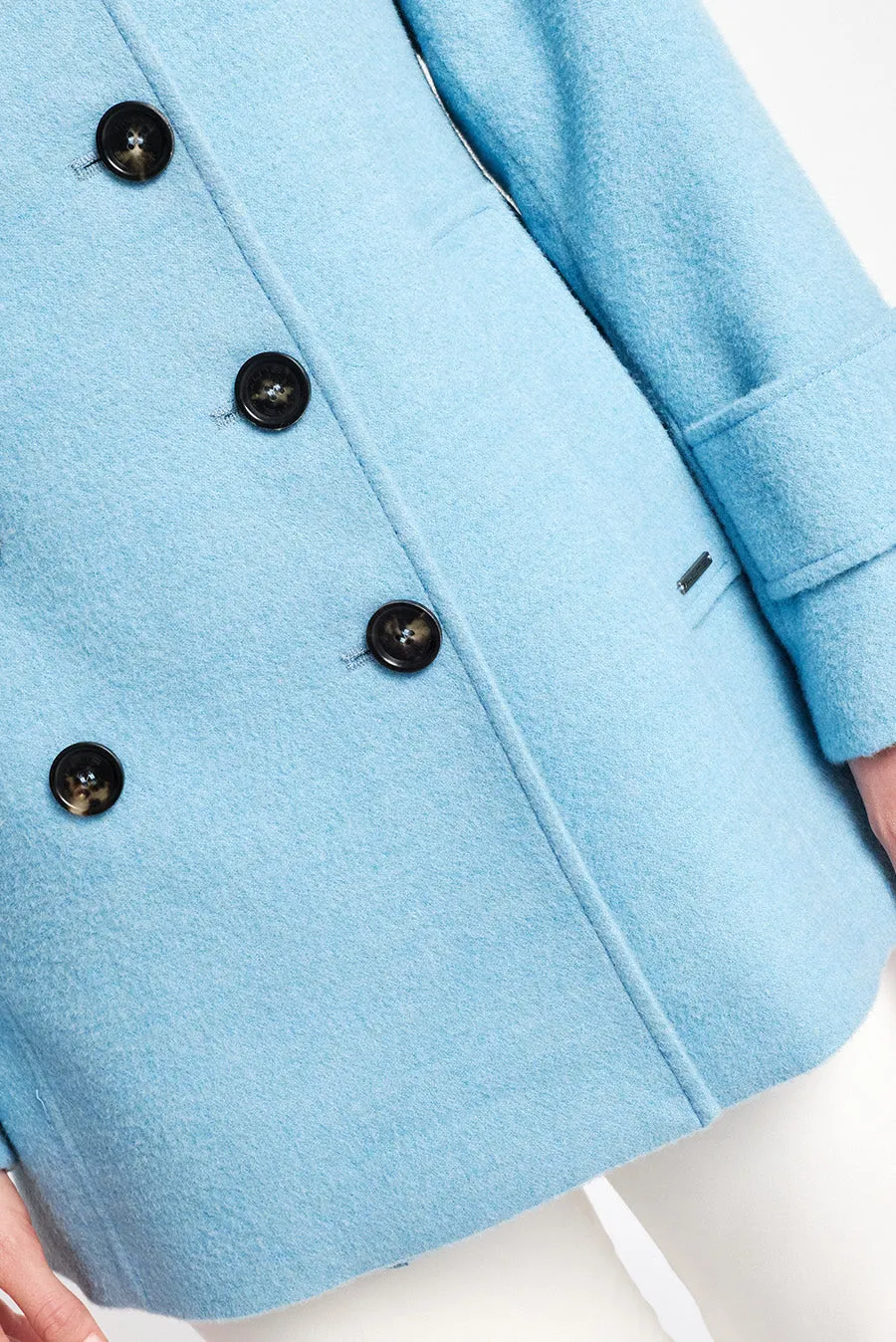 Peacoat Coat Baby Alpaca Color Dream