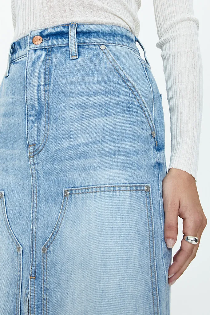 Pistola - Alice Workwear High Rise Midi Skirt - Coastal - FINAL SALE