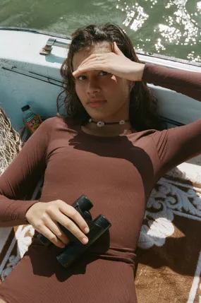 Poppler Rashguard Top - Coco Rib