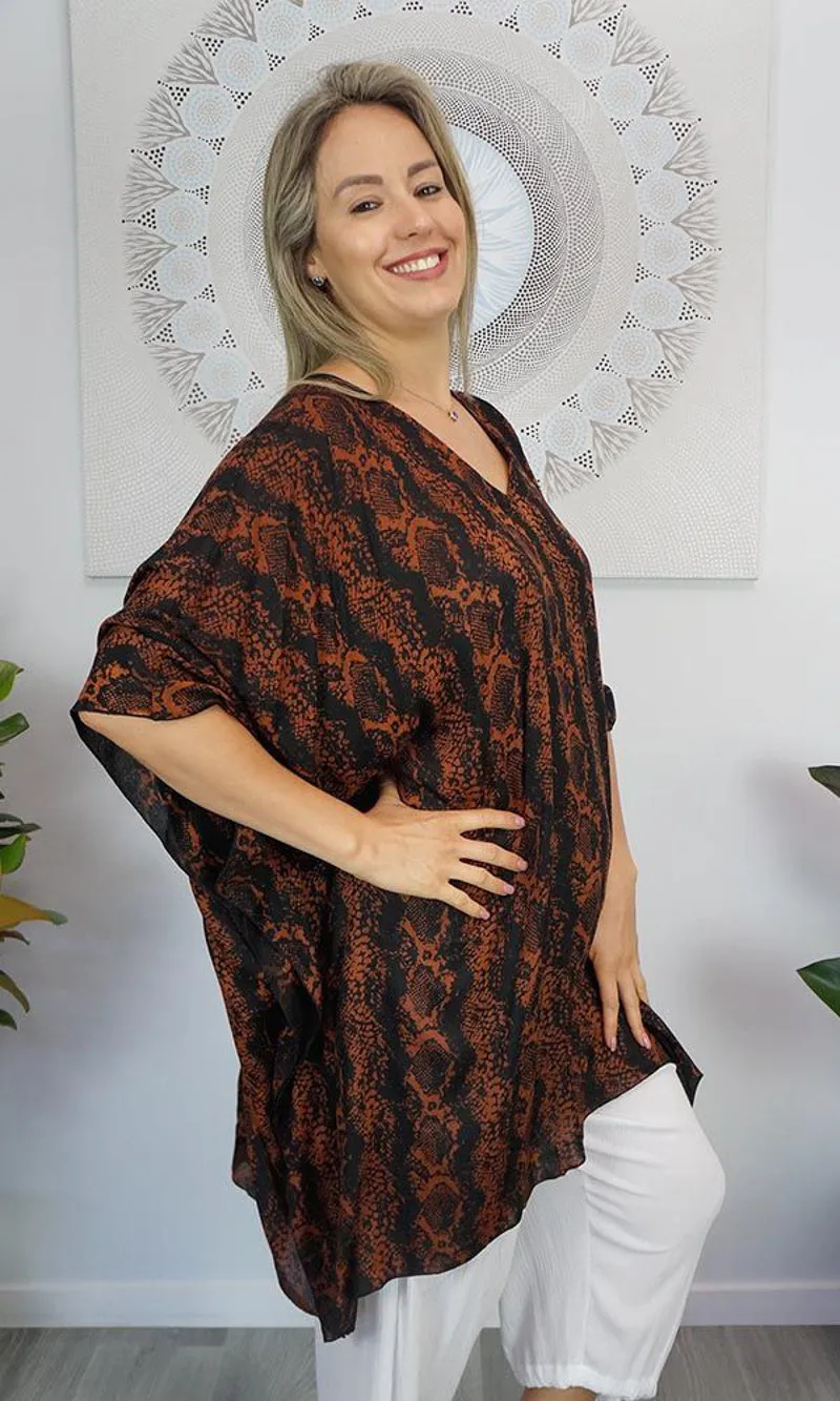 Rayon Tunic Short Python, More Colours