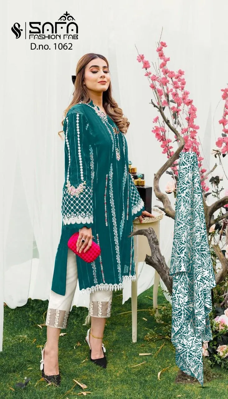 SAFA FASHION FAB 1062 BLACK PAKISTANI KURTI