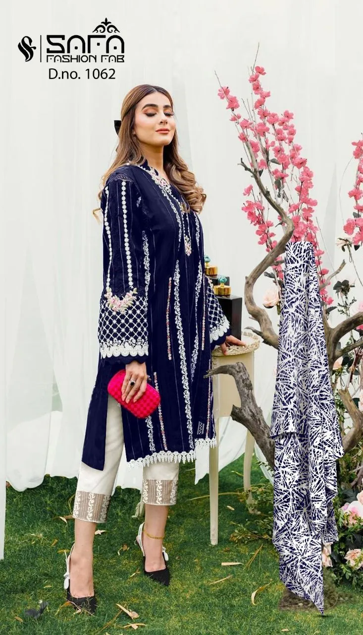 SAFA FASHION FAB 1062 BLACK PAKISTANI KURTI