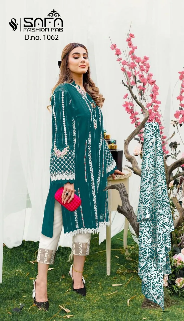 SAFA FASHION FAB 1062 BLACK PAKISTANI KURTI
