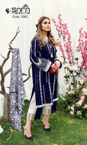 SAFA FASHION FAB 1062 BLACK PAKISTANI KURTI