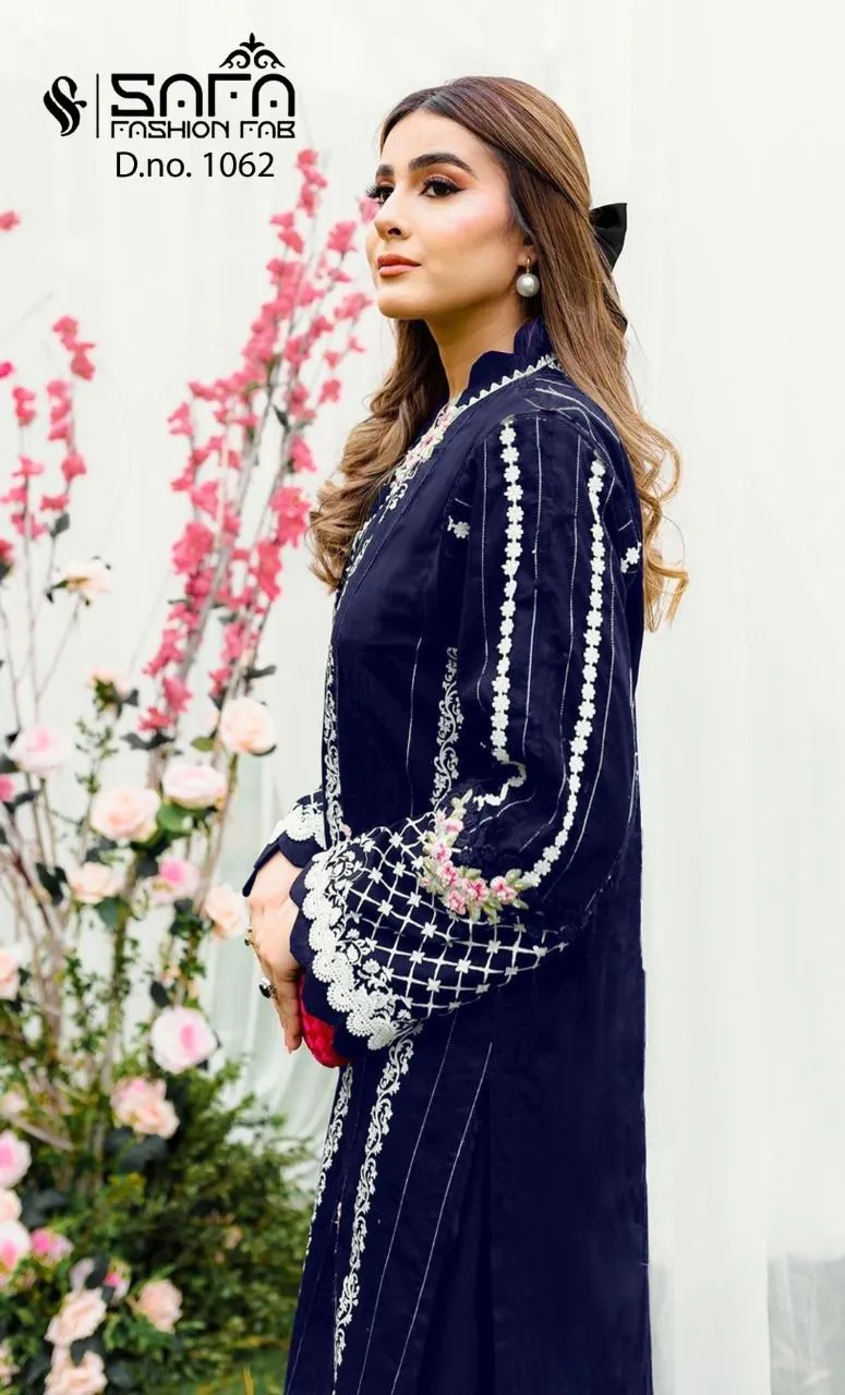 SAFA FASHION FAB 1062 BLACK PAKISTANI KURTI