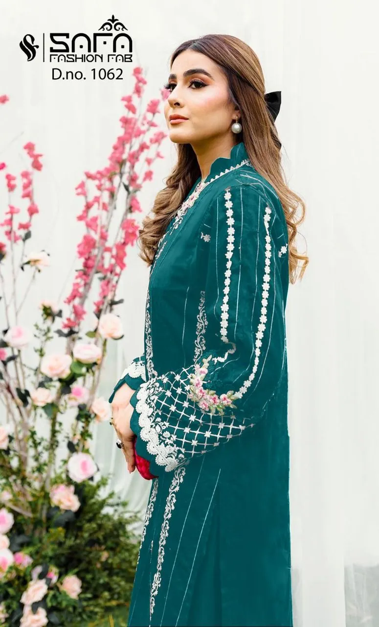 SAFA FASHION FAB 1062 BLACK PAKISTANI KURTI