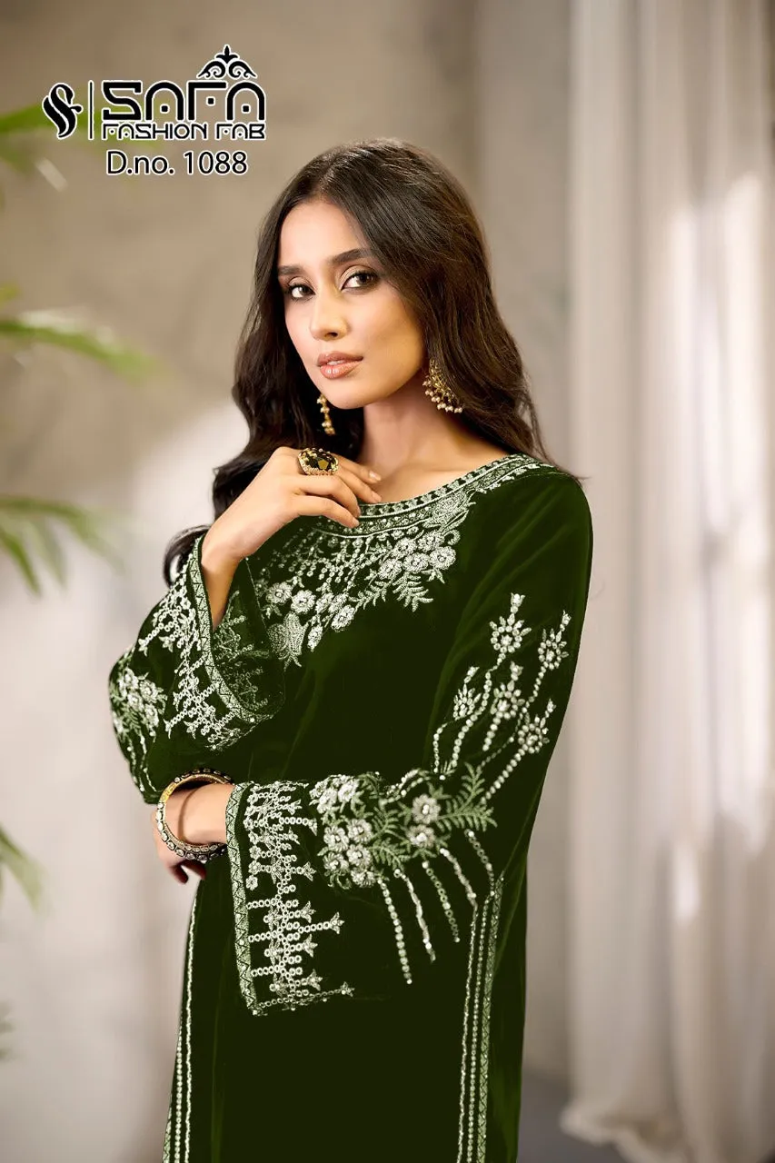 SAFA FASHION FANCY SALWAR SUIT D.NO.1088