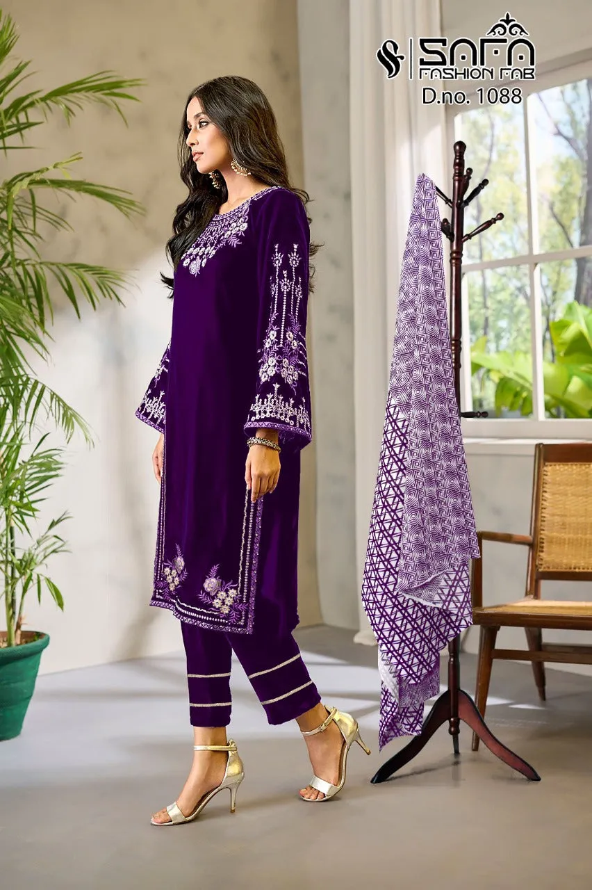 SAFA FASHION FANCY SALWAR SUIT D.NO.1088
