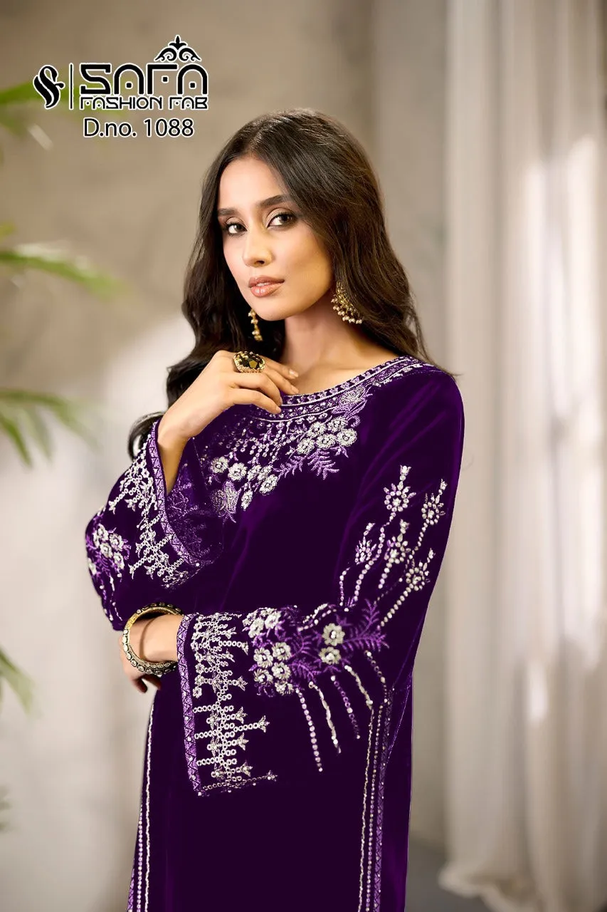 SAFA FASHION FANCY SALWAR SUIT D.NO.1088