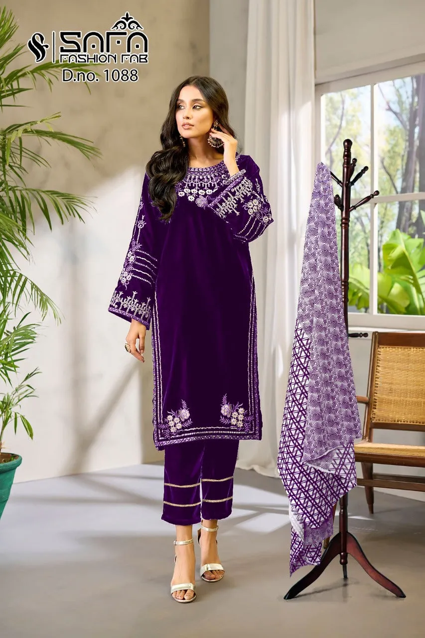 SAFA FASHION FANCY SALWAR SUIT D.NO.1088