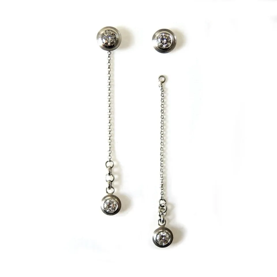 Series 8 | Simplicity Double Bezel, Chain Earring Jacket, Platinum and Dia.