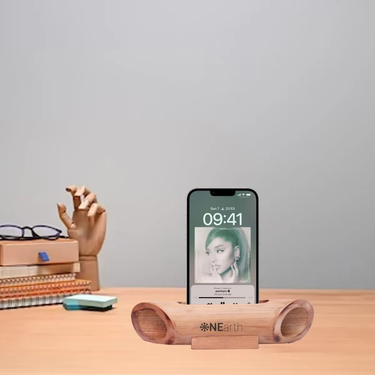Sound Amplifier-Cum-Docking Station | Multi Functional | Sturdy Bamboo