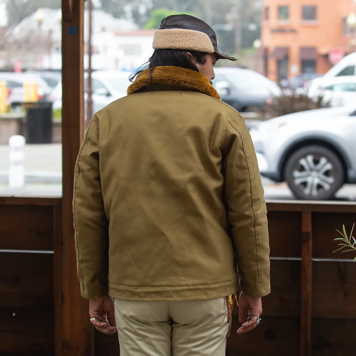 The Real McCoy's N-1 Deck Jacket - Khaki SPL